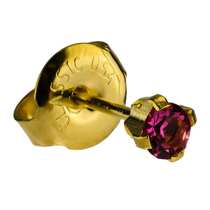 24ct Gold Plate Clawset Birthstone Regular