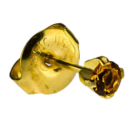 24ct Gold Plate Clawset Birthstone Regular