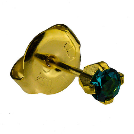 24ct Gold Plate Clawset Birthstone Regular