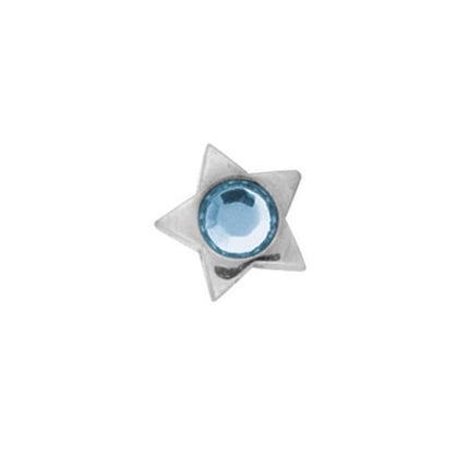 Titanium Highline Jewelled Star for Internally Threaded Jewellery