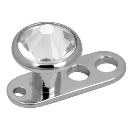 Dermal Anchor with Jewelled Disc