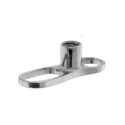 2 Hole Plate Dermal Anchor Base