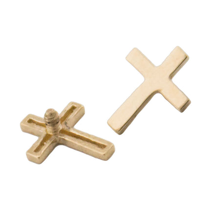 14k White or 14k Yellow Gold Cross Internal Attachment