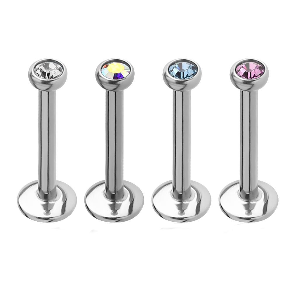 Internally Threaded Jewelled Labrets – Wildcat Australia