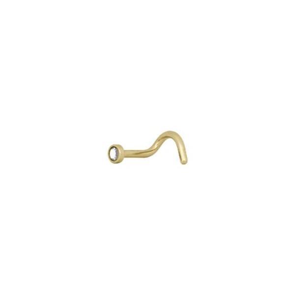 Titanium Zirconline Jewelled Nose Stud