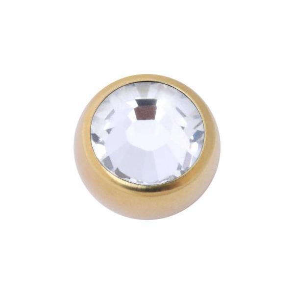 Titanium Zirconline Jewelled Threaded Balls