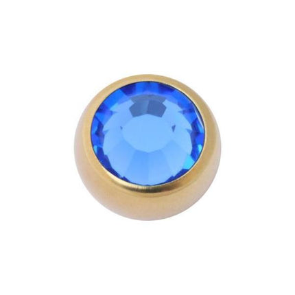 Titanium Zirconline Jewelled Threaded Balls