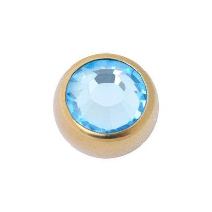 Titanium Zirconline Jewelled Threaded Balls