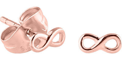 Infinity Ear Studs - Available in Silver, Gold & Rose Gold