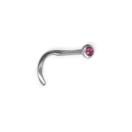 Steel Basicline Jewelled Sparkle Nose Stud
