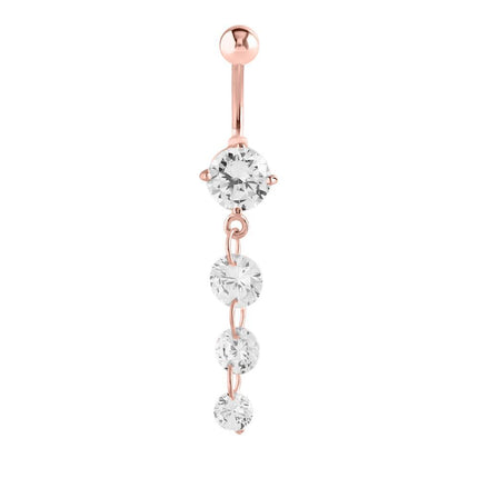 Steel Jewelled Cascade Navel