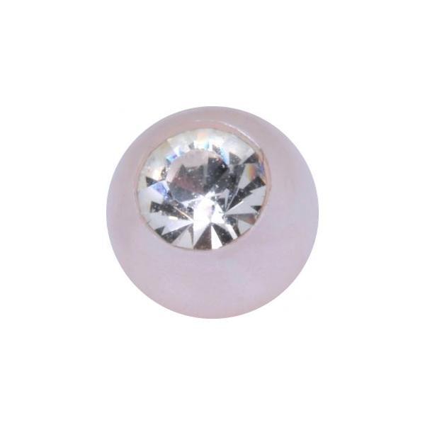 Synthetic Threaded Jewelled Pearl