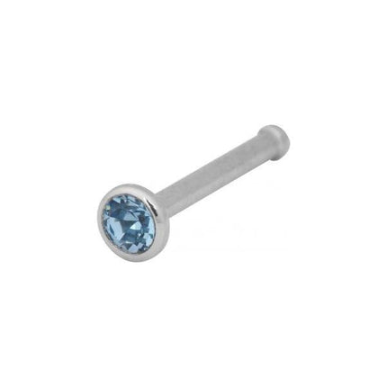 Steel Basicline Jewelled Basic Nose Stud