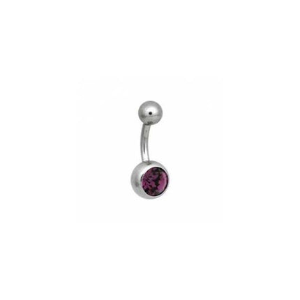 Steel Basicline Jewelled Navel Bananabells