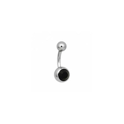 Steel Basicline Jewelled Navel Bananabells