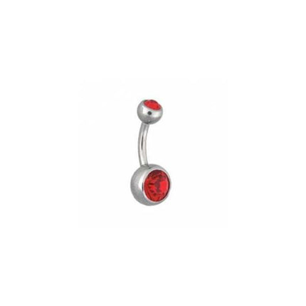 Steel Basicline Jewelled Navel Bananabells