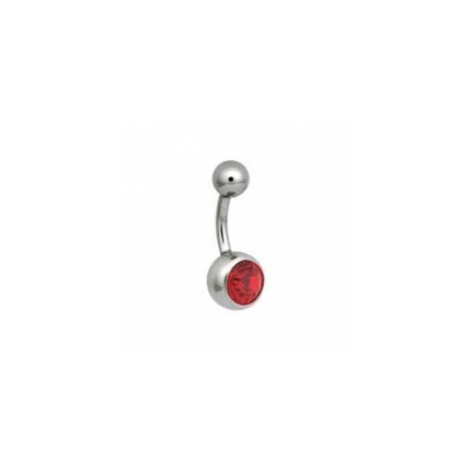 Steel Basicline Jewelled Navel Bananabells