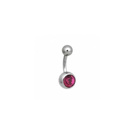 Steel Basicline Jewelled Navel Bananabells