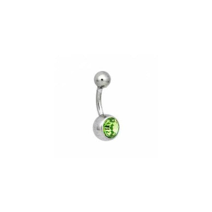 Steel Basicline Jewelled Navel Bananabells