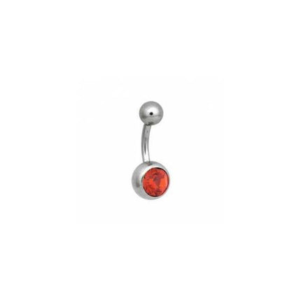 Steel Basicline Jewelled Navel Bananabells