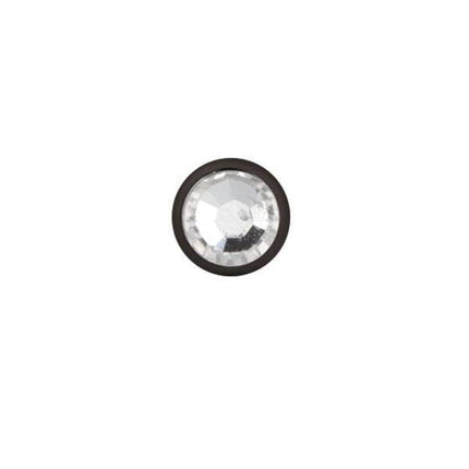 Titanium Blackline Jewelled Disc for Internally Threaded Jewellery