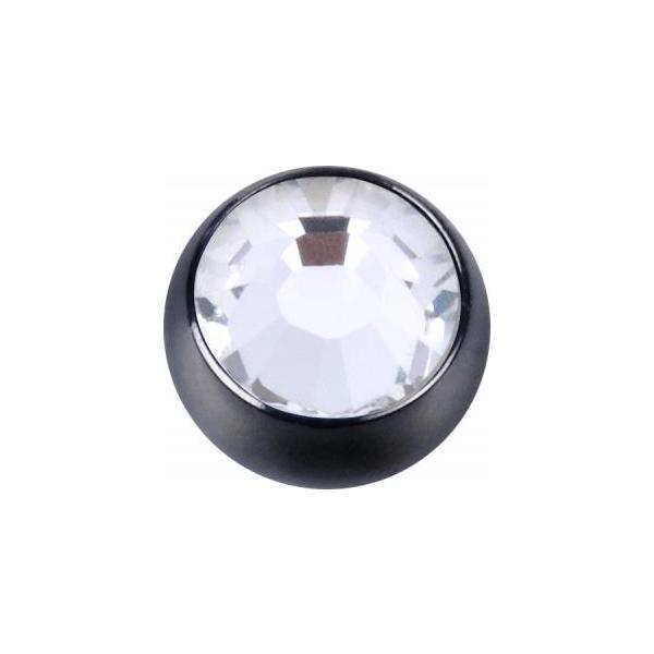 Titanium Blackline Jewelled Threaded Balls