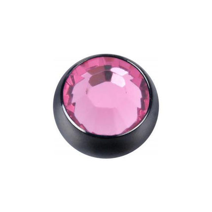 Titanium Blackline Jewelled Threaded Balls