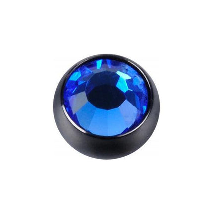Titanium Blackline Jewelled Threaded Balls