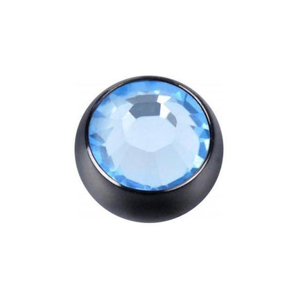 Titanium Blackline Jewelled Threaded Balls