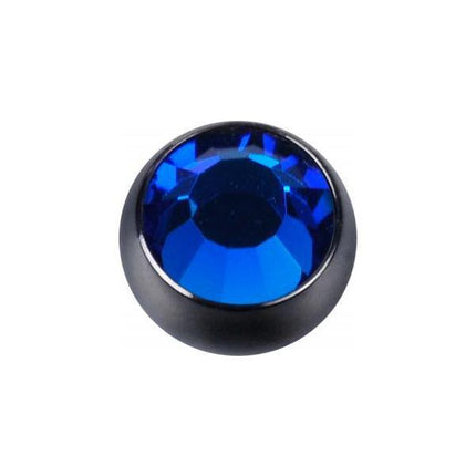 Titanium Blackline Jewelled Threaded Balls