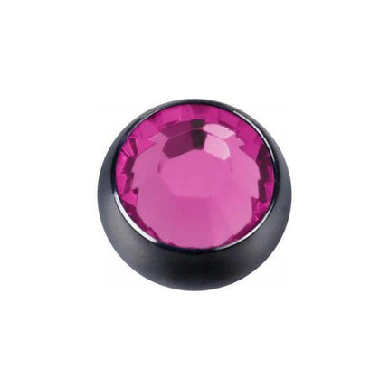 Titanium Blackline Jewelled Threaded Balls