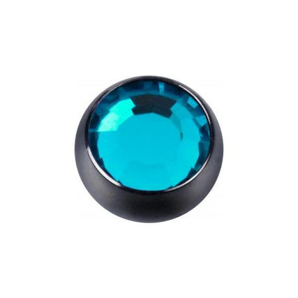 Titanium Blackline Jewelled Threaded Balls