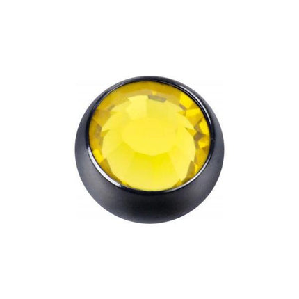 Titanium Blackline Jewelled Threaded Balls