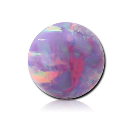 Synthetic Opal Threaded Ball White / 1.2mm (16ga) / 4mm