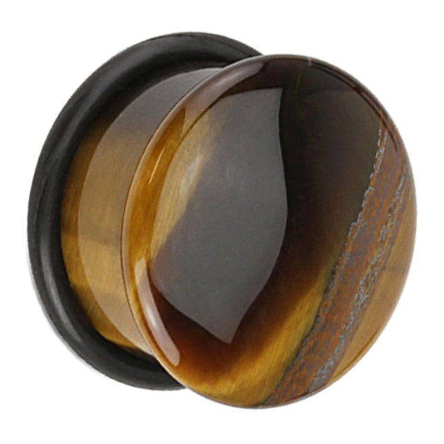 Tiger Eye Single Flared Plug