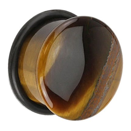 Tiger Eye Single Flared Plug