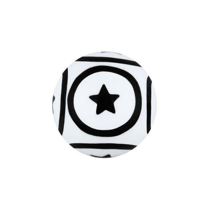 Acrylic Circle Stars Threaded Ball