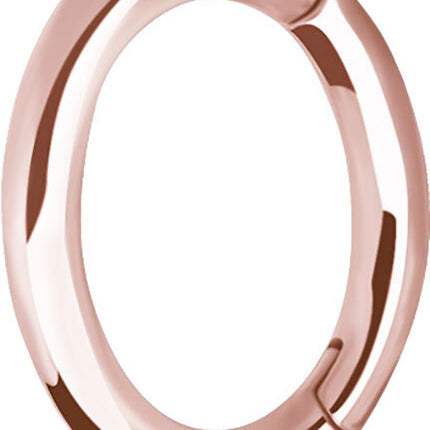 Rose Gold Oval Hinged Rook Ring