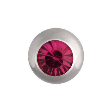 Steel Basicline Jewelled Threaded Ball