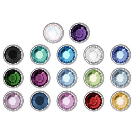 Steel Basicline Faceted Jewelled Micro Threaded Balls