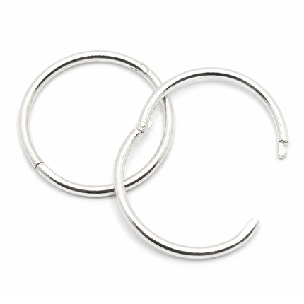 Elstern 1/2 Smooth Hinged Hoop White Stainless