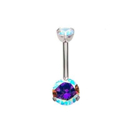 Invictus Internally Threaded Titanium Prong Set Navel