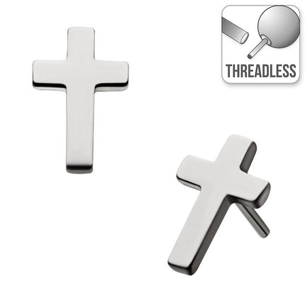 Invictus Threadless Titanium Cross Attachment Cross