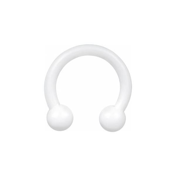 Bioplast White Circular Barbell