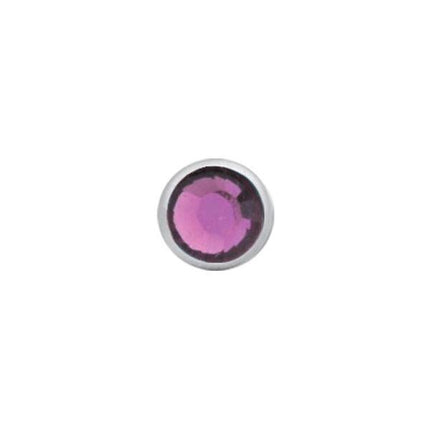 Titanium Highline Jewelled Disc for Internally Threaded Jewellery
