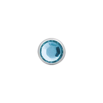 Titanium Highline Jewelled Disc for Internally Threaded Jewellery