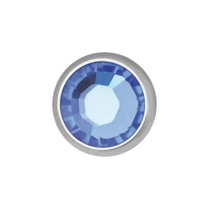 Titanium Highline Jewelled Disc for Internally Threaded Jewellery