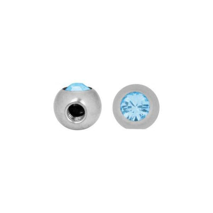 Titanium Highline Jewelled Side Threaded Balls