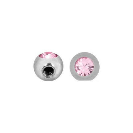 Titanium Highline Jewelled Side Threaded Balls