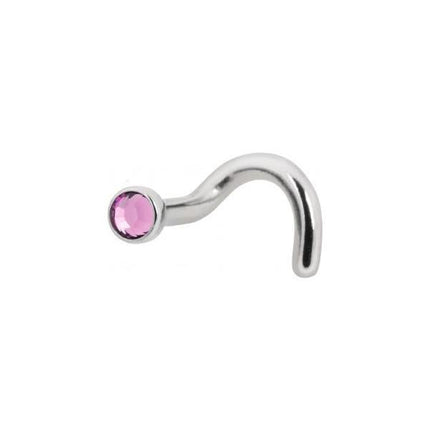 Titanium Highline Jewelled Nose Stud